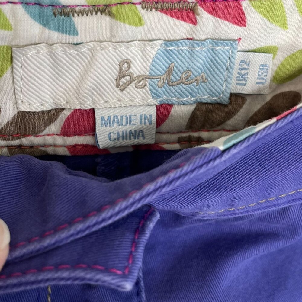 Boden Purple Bermuda Shorts, 8 - Picture 5 of 7